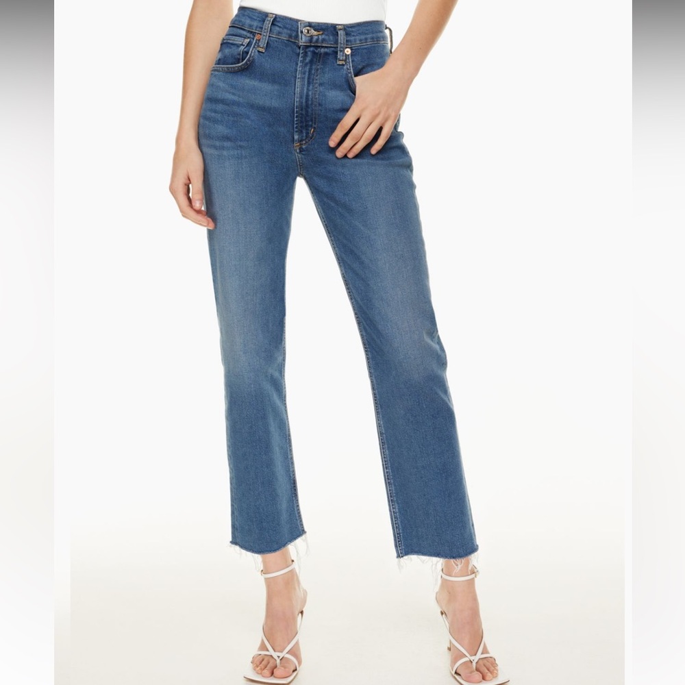 Citizens of Humanity Daphne Crop Jeans - Concord Blue Wash - Size 25
